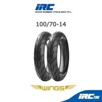 ราคา IRC ยางนอก ยางมอเตอร์ไซค์ New PCX150 ปี2018 2020 NEW CLICK160 WING PREMIUM 100 70 14 แก้มเตี้ยลง 10 เปอเซ็น 120 70 14 (20480308592)