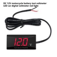 ราคา มอเตอร์ไซด์รถยนต์ Aideepen DC 12V จอแสดงผล LED แบบดิจิตอลเกจวัดโวลท์เกจวัดแรงดันไฟฟ้าแผงมิเตอร์ (21286818765)