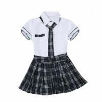 ราคา ฮิสโตะคอสเพลย์เสื้อผ้า Jk ญี่ปุ่นกระโปรงสั้นยูนิฟอร์มลายสก็อตเสื้อเอวลอยเครื่องแต่งกายผู้หญิงชุดนักเรียน (20624262336)
