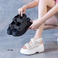 ราคา พร้อมส่ง รองเท้าส้นเตารีด รองเท้าแฟชั่น รองเท้าขายดี (21214540509)