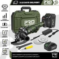 ราคา 21V เครื่องบดมุมแบบไร้แปรง 125 มม เครื่องตัดไร้สาย PROSTORMER แบตเตอรี่ลิเธียมไอออนไฟฟ้าเครื่องมือไฟฟ้า (21173223097)