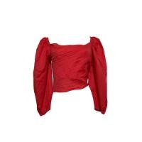 ราคา Jaspal เสื้อเบลาซ์ผูกหน้าสีแดง D019 96 (20794541935)