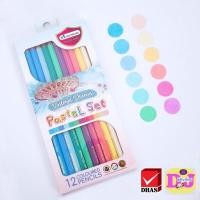ราคา Master Art สีไม้แท่งยาว 12 สี สีไม้ พาสเทล ดินสอสี Pastel สีพาสเทล มาสเตอร์อาร์ต (12674283031)