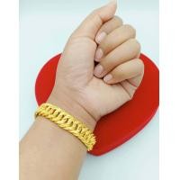 ราคา JKเลสข้อมือลายก้างปลาเล็ก ขนาดกว้าง1 2 cm หนัก1บาท ยาว6 5นิ้ว และ7นิ้ว 7 5นิ้ว ชุบด้วยเศษทองเยาวราช ใส่อาบน้ำไ้ด้ ไม่ลอก ไม่ดำ งานสวยหลักล้าน (13085287030)