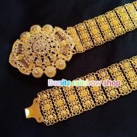 ราคา เข็มขัดชุดไทย ประดับเพชรพลอยสีขาว เครื่องประดับชุดไทย รุ่นเส้นใหญ่ ความยาวเข็มขัด 38 นิ้ว KA0042 (20888963554)