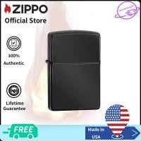 ราคา Zippo Black High Polish Design Windproof Pocket Lighter Zippo 24756 Lighter without Fuel Inside การออกแบบโปแลนด์สูงสีดํา ไฟแช็กไม่มีเชื้อเพลิงภายใน (17415252021)
