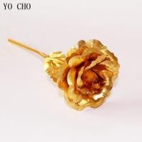 ราคา Galaxy Rose Eternal 24K Gold ดอกไม้ฟอยล์พลาสติกดอกกุหลาบประดิษฐ์ของขวัญวันวาเลนไทน์ Golden ดอกไม้สำหรับงานแต่งงานตกแต่ง (21171147137)