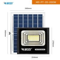 ราคา MODI ไฟสปอตไลท์โซล่าเซลล์ 200W300W400W 3แสง รีโมทคอนโทรล Solar Light LED led ส่องป้ายโฆษณา ไฟโซล่าเซลล์ติดหน้าบ้าน (20809363698)