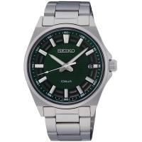 ราคา นาฬิกาข้อมือผู้ชาย SEIKO Essential Quartz รุ่น SUR503P1 สีเขียว SUR505P1 สีดำ ขนาดตัวเรือน 40 มม ตัวเรือน สาย สแตนเลสสตีล Stainless steel สีเงิน (20869074005)