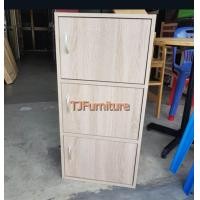 ราคา TJ 3 ช่องประตูบานเปิด ชั้นวางของ 3 ช่องมีประตู ชั้นไม้อเนกประสงค์ (20713403731)
