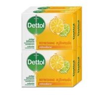 ราคา มีคูปองส่งฟรี 60 100 กรัม 4 ก้อน DETTOL เดทตอล สบู่ก้อนแอนตี้แบคทีเรีย สูตรรีเฟรชชิ่ง (15615614289)