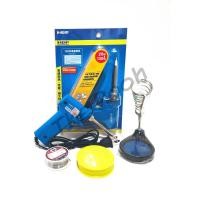 ราคา ยกชุด หัวแร้งบัดกรี ตะกั่ว น้ำยา ขาตั้งหัวแร้ง HBP 20 130W หัวแร้งปืนบัดกรีปรับอุณหภูมิ หัวแร้งบัดกรีด้ามปืน (16311092571)