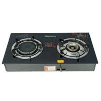 ราคา IMARFLEX เตาแก๊สกระจกหัวคู่ หัวสแตนเลส และหัวอินฟาเรด รุ่น IG 429 สีดำ (18108917196)