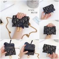 ราคา กระเป๋าใส่เหรียญใบเล็ก แฟชั่นหญิง ดิออร์ CD มีสายโซ่สะพายข้างได้ งานสวยดูดี คัดมาให้แบบคูลล์เลยจ้า พร้อมส่ง (17533412376)