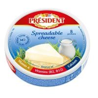 ราคา เพรสซิเดนท์ ชีสสเปรด 8 ชิ้น 140 กรัม President Spreadable Cheese 8 potions 140g (20702970737)