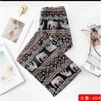 ราคา A62 กางเกงลายช้าง ขายาว กางเกงขายาว กางเกงช้างขาปล่อย (20917183551)