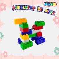 ราคา DENO ดีโน่ ตัวต่อใหญ่ ตัวต่อจัมโบ้ ขนาดจัมโบ้ ตัวต่อยักษ์ บล๊อกตัวต่อ ตัวต่ออิสระ ตัวต่อของเล่น16ชิ้นและ 76 ชิ้น (20603837894)