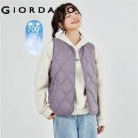 ราคา Giordano ผู้หญิง เสื้อกั๊กขนเป็ดสีขาวสามารถเก็บได้น้ำหนักเบาใส่ได้สองวิธี Free Shipping 05371721 (21236311452)