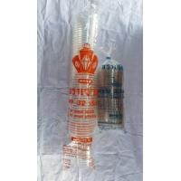 ราคา แก้วพลาสติก PP แก้วถัง แก้วโอ่ง 32 ออนซ์ ปาก 116 พร้อมฝา ตราเพชร 1 แพ็ค มี 50 ชุด (21148913288)