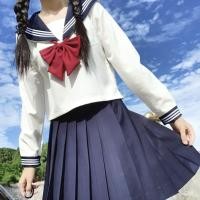 ราคา ชุดเดรสยูนิฟอร์ม JK สีขาวดำสามชุดกะลาสีรุ่นพื้นฐานชุดกะลาสีนักเรียนสไตล์ญี่ปุ่นชุดกะลาสีแขนยาวสไตล์วิทยาลัยครบชุด (20745291133)