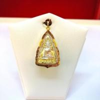 ราคา จี้พระพุทธชินราช ลายกนก สำหรับสร้อย 2สลึง 1บาท เลี่ยม90 กันน้ำ (20488909555)