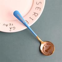 ราคา ช้อนกาแฟ Cartoon Spoon ช้อนกาแฟน่ารัก ช้อนโดเรม่อน ช้อนเกาหลี Starbuck สีไม่ลอก ช้อน (20920376586)