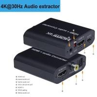 ราคา 4K HDMI 2 0เครื่องแยกสัญญาณเสียงบลูทูธสวิตช์ HDMI HDR 4K สวิตช์ทอสลิงก์5 1แปลง HDMI Arc Audio แยกเครื่องแยกสัญญาณเสียง (19794896049)