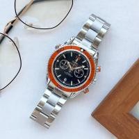 ราคา OMG Planet Ocean 600M Seamaster Chronograph ออโต้โครโนกราฟสีเทา Dial นาฬิกาผู้ชาย 215 30 46 51 99 001 (20640692882)