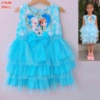 ราคา 2 8ขวบ ชุดเอลซ่า ระบายผ้ามุ้ง 3 ชั้น ฟูฟ่องสวยมาก ผ้านุ่ม ไม่เป็นขน ไม่คัน เดรสเด็กผู้หญิง เสื้อผ้าเด็กผู้หญิง ชุดเด็กผญ เดรสเอลซ่า 279 (7173136110)