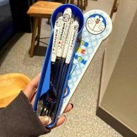 ราคา 3 ชิ้น ชุดช้อนส้อม sanrio Sanrio Melody Kuromi คุโรมิ ลายการ์ตูน ชุดช้อนส้อมเด็ก Cutlery Set ช้อนส้อมพกพา พร้อมกล่อง (20803422969)