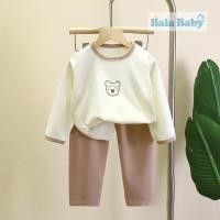 ราคา ชุดนอนเด็ก ชุดนอนแขนยาวขายาว ผ้าสำลี เสื้อผ้าเซท 2 ชิ้น (20834481338)