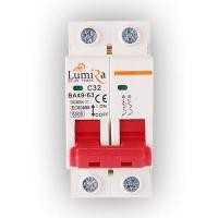 ราคา Lumira เบรกเกอร์ไฟ DC 2P Breaker 1000V Lumira รุ่น MCB C25 C32 C63 DC1000V (20568540070)