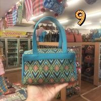 ราคา กระเป๋าถือทรงพยาบาล งานผ้าฝ้ายผ้าขาวม้าผ้าฝ้ายพิมพ์คราม ขนาดใบเล็ก ลายกระเป๋าหน้าหลังต่างกัน (16800152664)