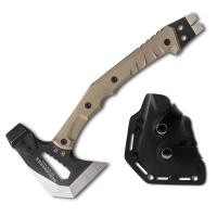 ราคา HX OUTDOORS Tactical axe 33CM 742g อุปกรณ์แคมปิ้ง HUNTING KNIFE ความแข็งสูง 58HRC G10 non slip handle การออกแบบบูรณาการขวาน ค้อน hatchet มีดพกเดินป่า มีดเดินป่าใหญ่ (15955164471)