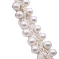 ราคา OWMXZL ริบบิ้นลูกไม้ แถบผ้ามุก ลูกไม้ลูกปัด ปัก ลูกปัดเสื้อผ้า อุปกรณ์ผ้า ขอบลูกไม้คอปก ผ้าลูกไม้ (10598784818)