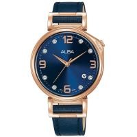 ราคา นาฬิกาข้อมือผู้หญิง ALBA SignA Special Edition รุ่น AG8J28X1 ขนาดตัวเรือน 34 มม Quartz 3 เข็ม หน้าปัด และสายหนัง สีน้ำเงิน ฝาหลังมีสลัก LOVE รูปปีก (7772451949)