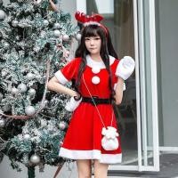 ราคา พร้อมส่ง ชุดแซนตี้แขนสั้น ชุดแซนตี้ สำหรับผู้ใหญ่ ครบเซ็ต ชุดคริสต์มาส ชุดแฟนซี x mas (21102849656)