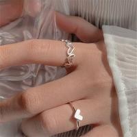 ราคา แหวนแฟชั่น2 ชิ้นรักหัวใจเฮ่าหินแหวนเงินสามารถปรับขนาดเครื่องประดับแฟชั่นเกาหลีสำหรับผู้หญิง ACFUNY (20743270509)
