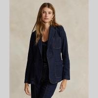 ราคา Sale Polo Ralph Lauren เสื้อเบลเซอร์ผู้หญิง Blazer Denim Blazer รุ่น WMPOOTWN5V20211 สีฟ้า (20849934230)