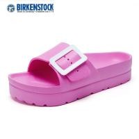 ราคา BIRKENSTOCK Madrid Big Buckle Nubuck EVA Womens Regular Width Sandals in Black 1023342 (16973131298)