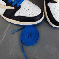 ราคา Saclan เชือกผูกรองเท้า AirJordan 1 Low Lightning Barb Shoelace Nike Co Branded Fujiwara Hiroshi Original White Blue Black Wax Belt (19898852828)