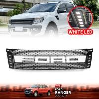 ราคา กระจังหน้า หน้ากระจัง มีไฟ LED สำหรับ ฟอร์ด เรนเจอร์ Ford ranger T6 2012 2014 สีดำ จำนวน 1 ชุด สินค้าพร้อมส่ง (17974171885)