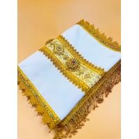 ราคา ผ้าสไบห่มพระพุทธรูปสำหรับองค์พระหน้าตัก 40 นิ้ว ความยาว 2 เมตร (21283591543)