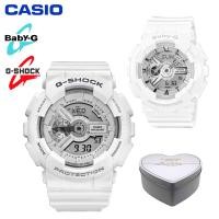 ราคา Original G Shock Baby G GA110 BA110ผู้ชายผู้หญิงคู่ชุดกีฬานาฬิกาDualแสดงเวลากันน้ำกันกระแทกและกันน้ำโลกไฟLEDคนรักกีฬานาฬิกาข้อมือ2ปีBA 110 7A3 GA 110C 7Aสีขาวเงิน พร้อมสต็อก (6274904643)