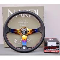 ราคา พวงมาลัยนาดี้ ไทเททอง พร้อมคอพับไทเทและคอบางตรงรุ่น ขนาด 13 5นิ้ว ยก2 5นิ้ว แข็งแรง หนังนิ่ม กระชับมือ (14407845719)