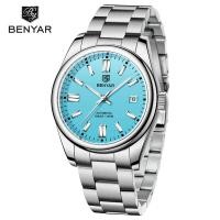 ราคา BENYAR นาฬิกาผู้ชายรุ่น BY 100นาฬิกาข้อมือกลไกสแตนเลสสตีลกันน้ำ ST6 M 5185สำหรับผู้ชาย (10477923813)