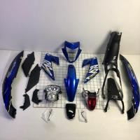 ราคา ชุดสีแฟริ่งรถsonic125 โซนิคตัวใหม่ สีน้ำเงินดำลายปี2004 17ชิ้น ชุดไฟชุดดำด้าน พร้อมติดสติ๊กเกอร์ (9157345673)