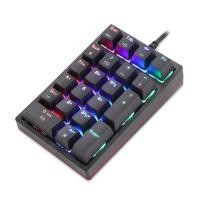 ราคา MOTOSPEED K24มาโครแป้นพิมพ์ตัวเลขเชิงกลปุ่มกด21ปุ่ม RGB Backlight numpad คีย์บอร์ดเกมสวิตช์สีแดงสีฟ้าสำหรับ PC โน๊ตบุ๊ค (21170471299)
