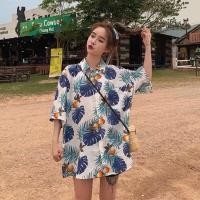 ราคา GF เสื้อสงกรานต์2022 เสื้อสงกรานต์ ญ ชุด คู่ ไปทะเล ชุดสงกรานต์ชาย เสื้อฮาวายลายดอกไม้ เสื้อเชิ้ตแขนสั้นคู่รักชายหาดวันหยุด 021501 (19457082720)