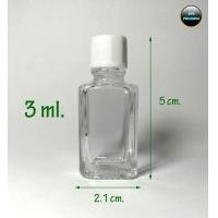 ราคา 100ขวด ขวด 3 มล แก้วแบนสีเหลี่ยม ขวดยาดม ขวดยาหม่องน้ำ ขวดยาดม ขวดเล็ก ขวดจิ๋ว (20817771022)